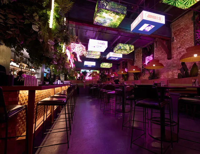 Neon booth